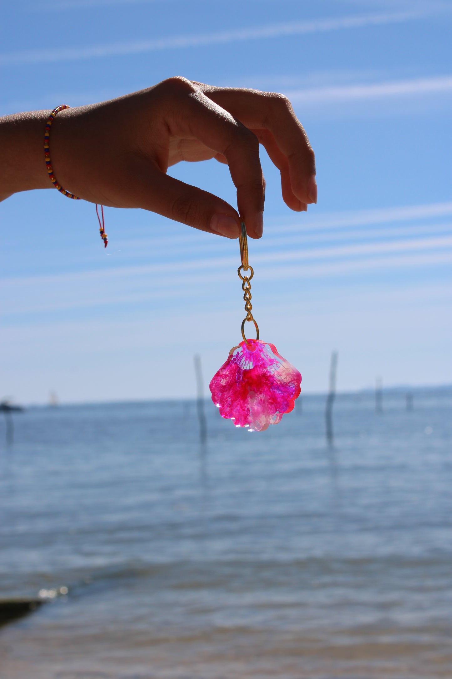 Porte-clé coquillage - tie & die