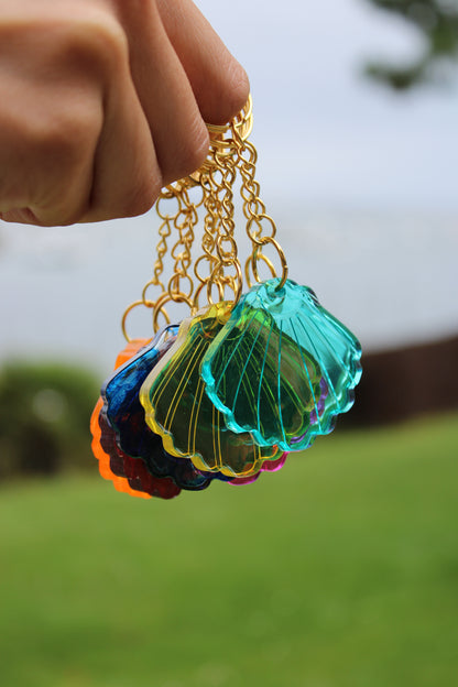 Porte-clé coquillage - transparent