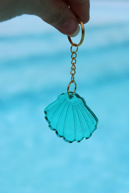 Porte-clé coquillage - transparent
