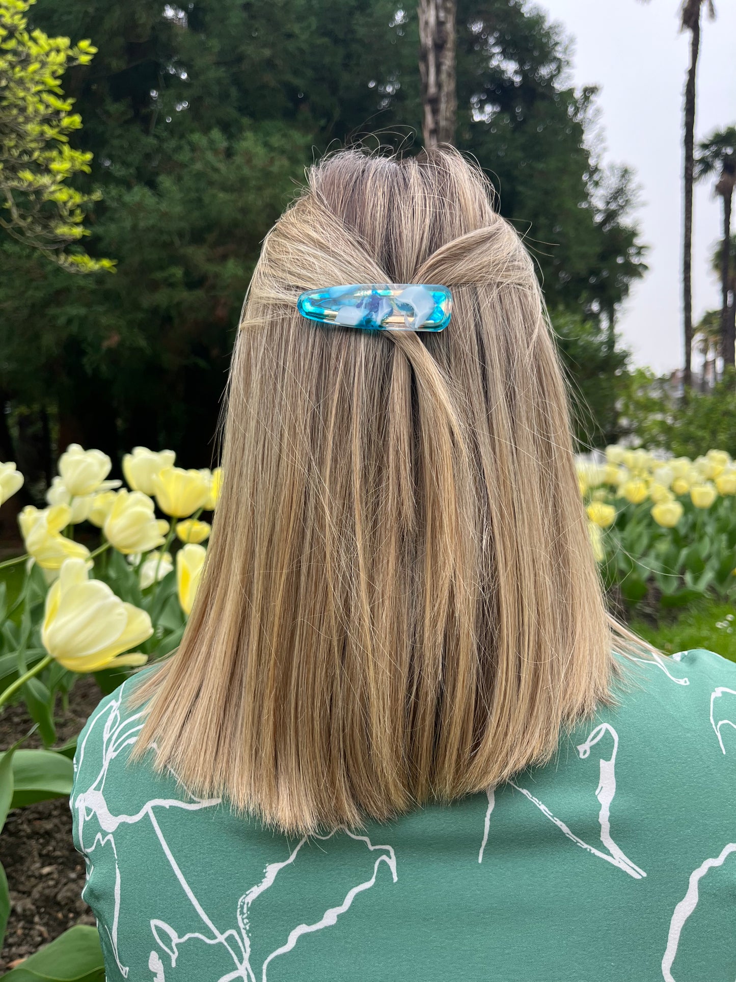 Pack 3 barrettes - bleu