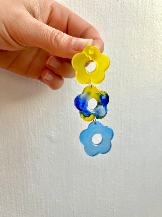 Boucles - Triple fleurs