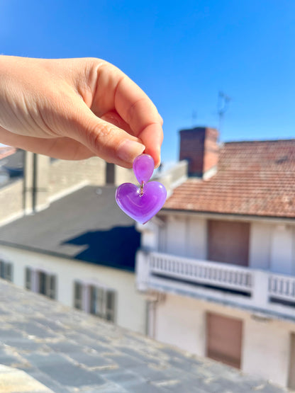 Boucles DOUBLE CŒUR